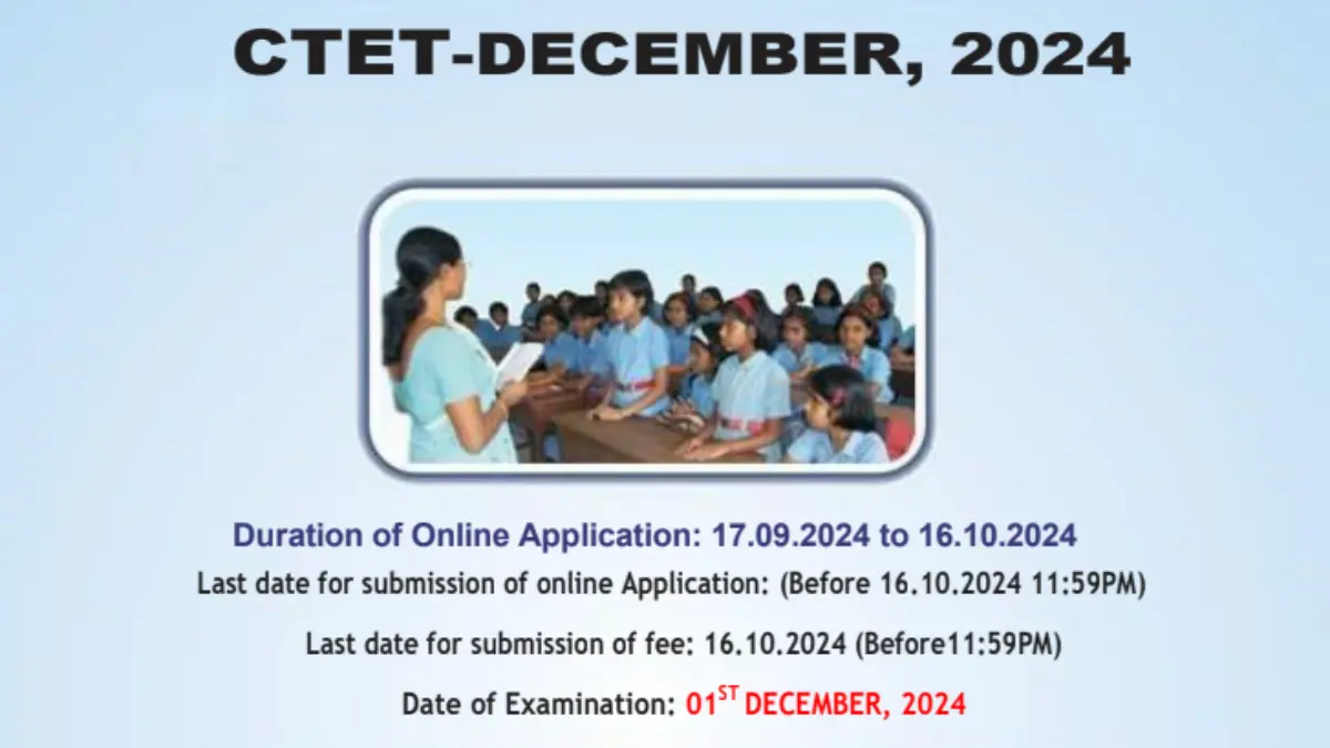CTET Recruitment 2024