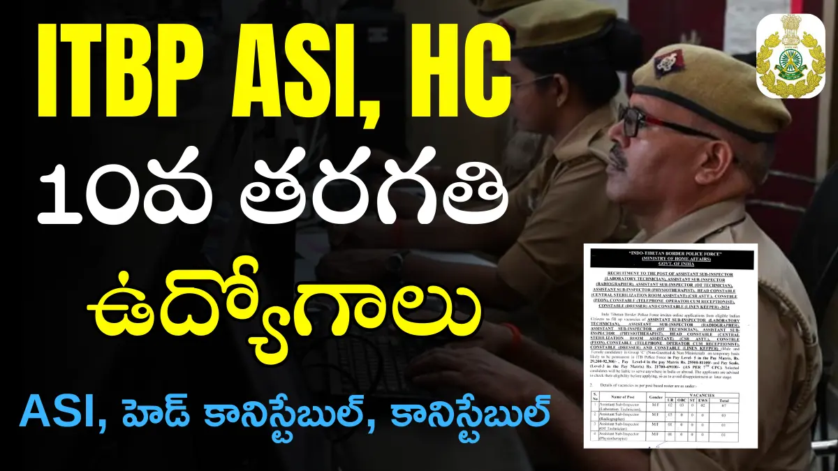 ITBP ASI, HC Recruitment 2024