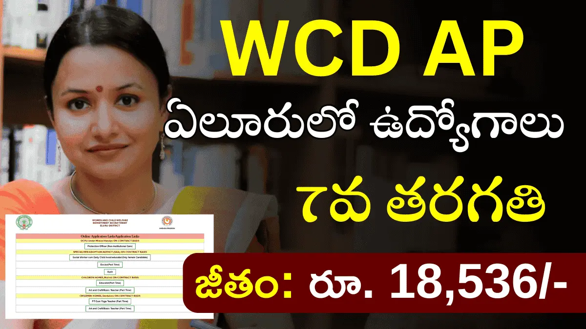 WCD AP Eluru Recruitment